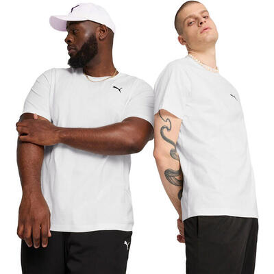 T-shirt puma ess small logo tee. wit. mannen