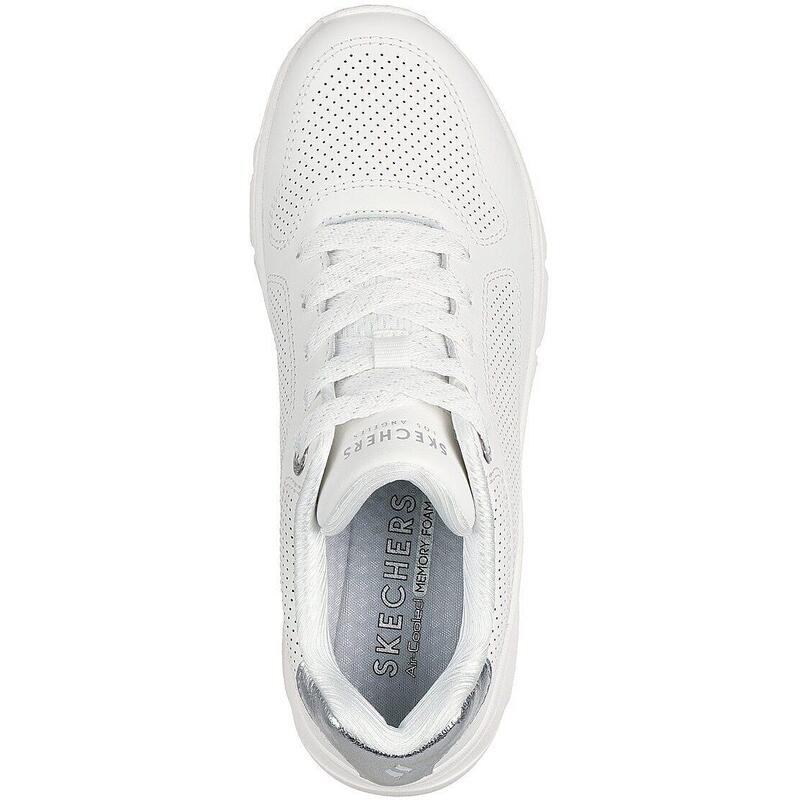 Pantofi sport femei Skechers Uno Icon - Idolized Air, Alb