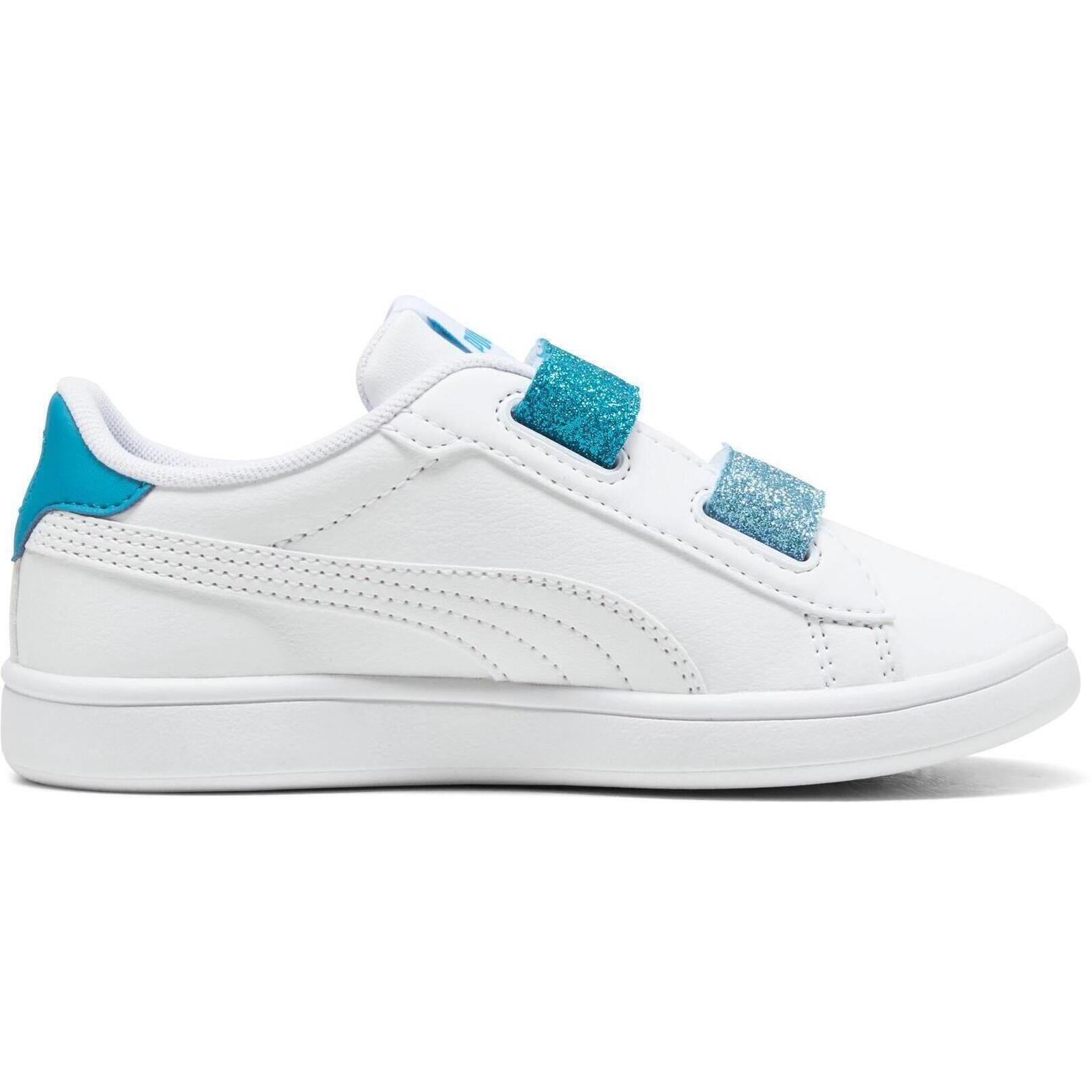 Calçado Puma Smash 3.0 L Glitter Velcro V Ps Pum, Branco, Crianças 5/5