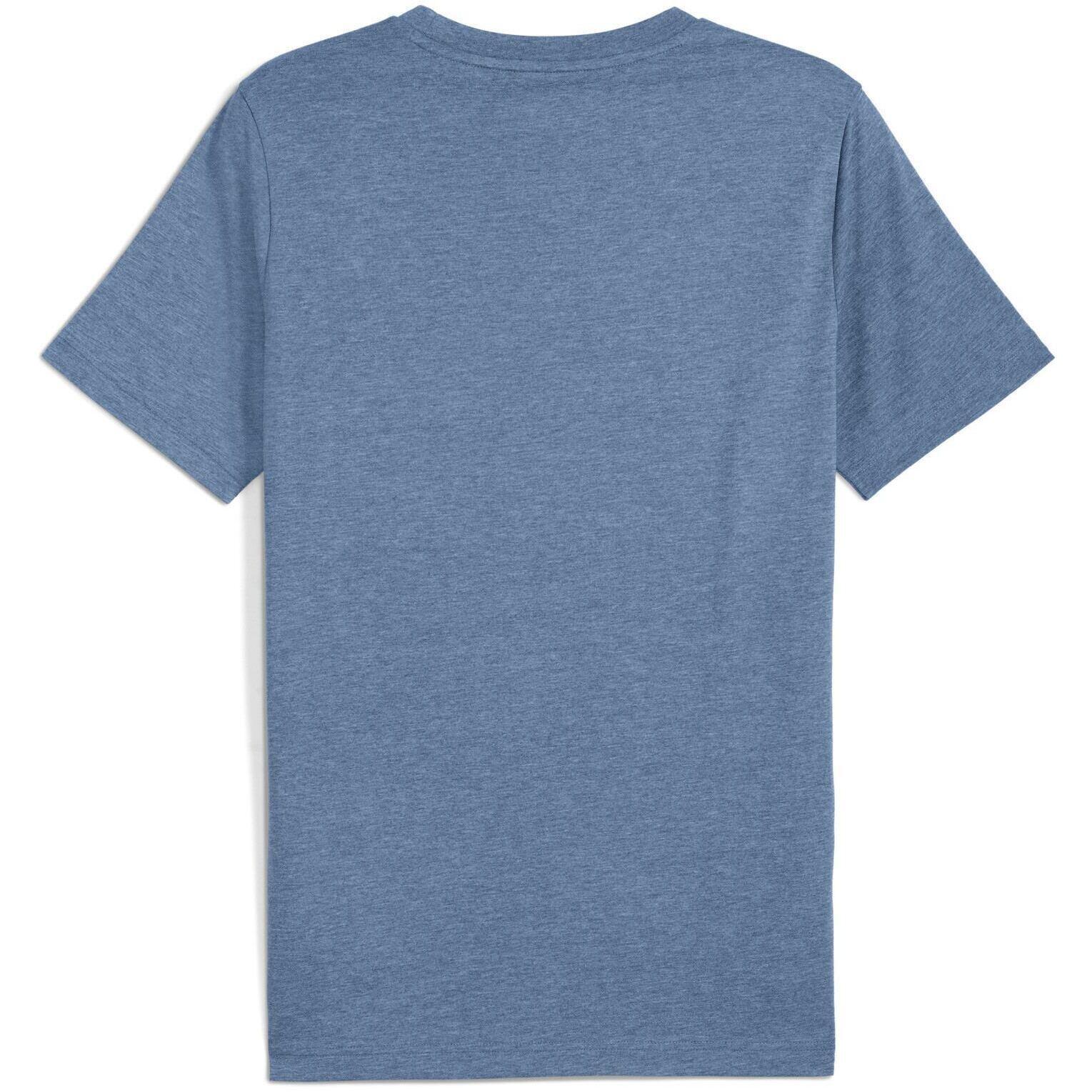 T-shirt Puma Ess No. 1 Logo Heather Tee S, Bleu, Hommes 2/2