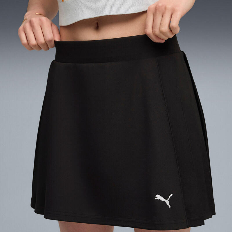 Fusta femei Puma Wardrobe Ess Pleated Skirt, Negru