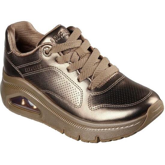Zapatillas Skechers Uno Icon - Lustrous Air, Marrón, Mujer