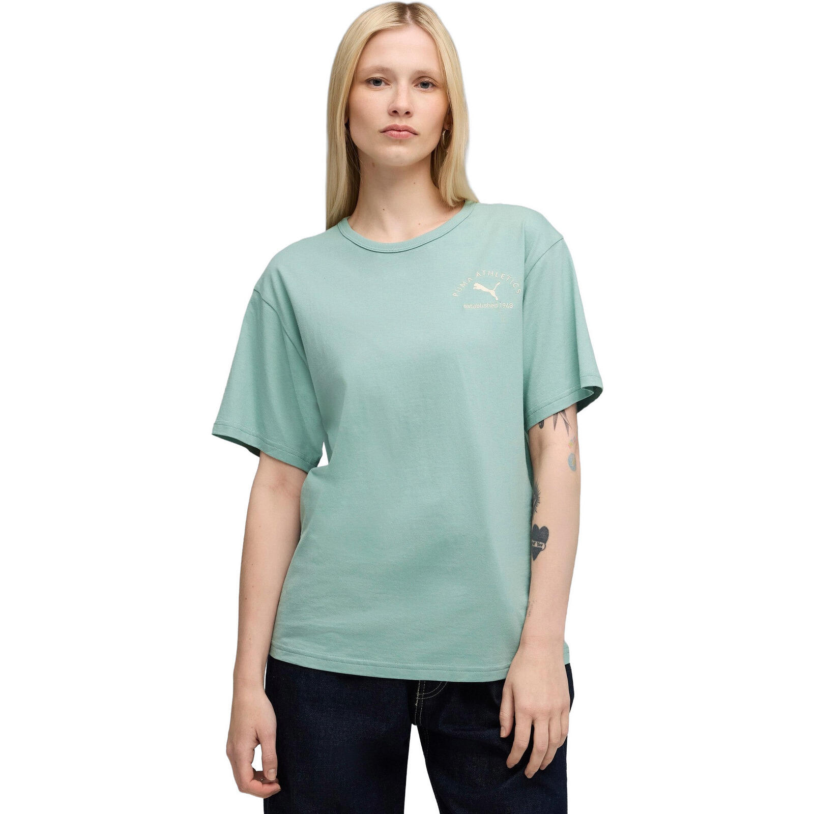 Koszulka Puma Class Relaxed Tee Light Moss, Kobiety