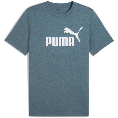 T-shirt puma ess no. 1 logo heather tee s, blauw, mannen