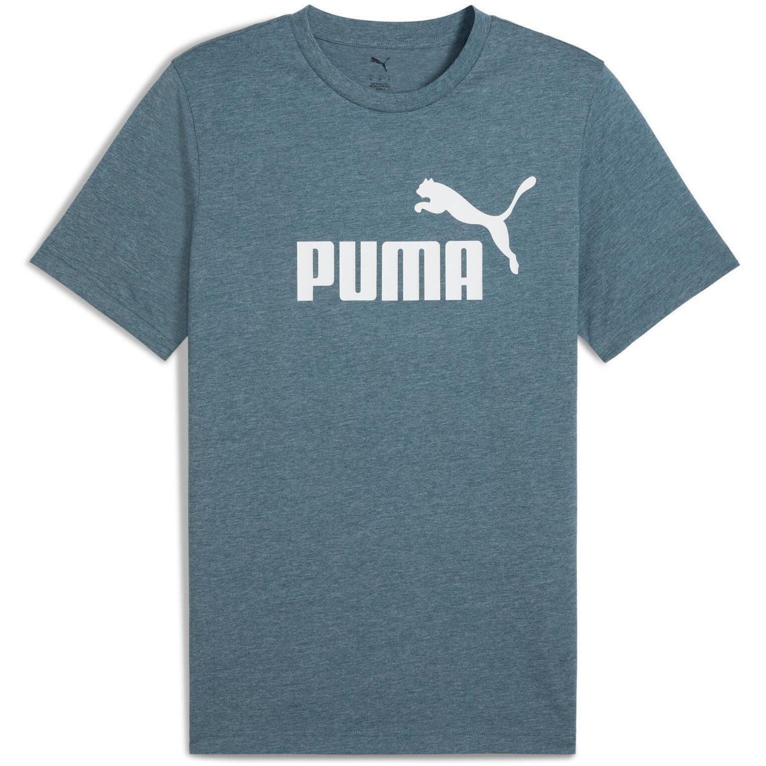 Puma - T-shirt Puma Ess No. 1 Logo Heather Tee S, Bleu, Hommes - T-shirt Manches Courtes - Bleu - Decathlon