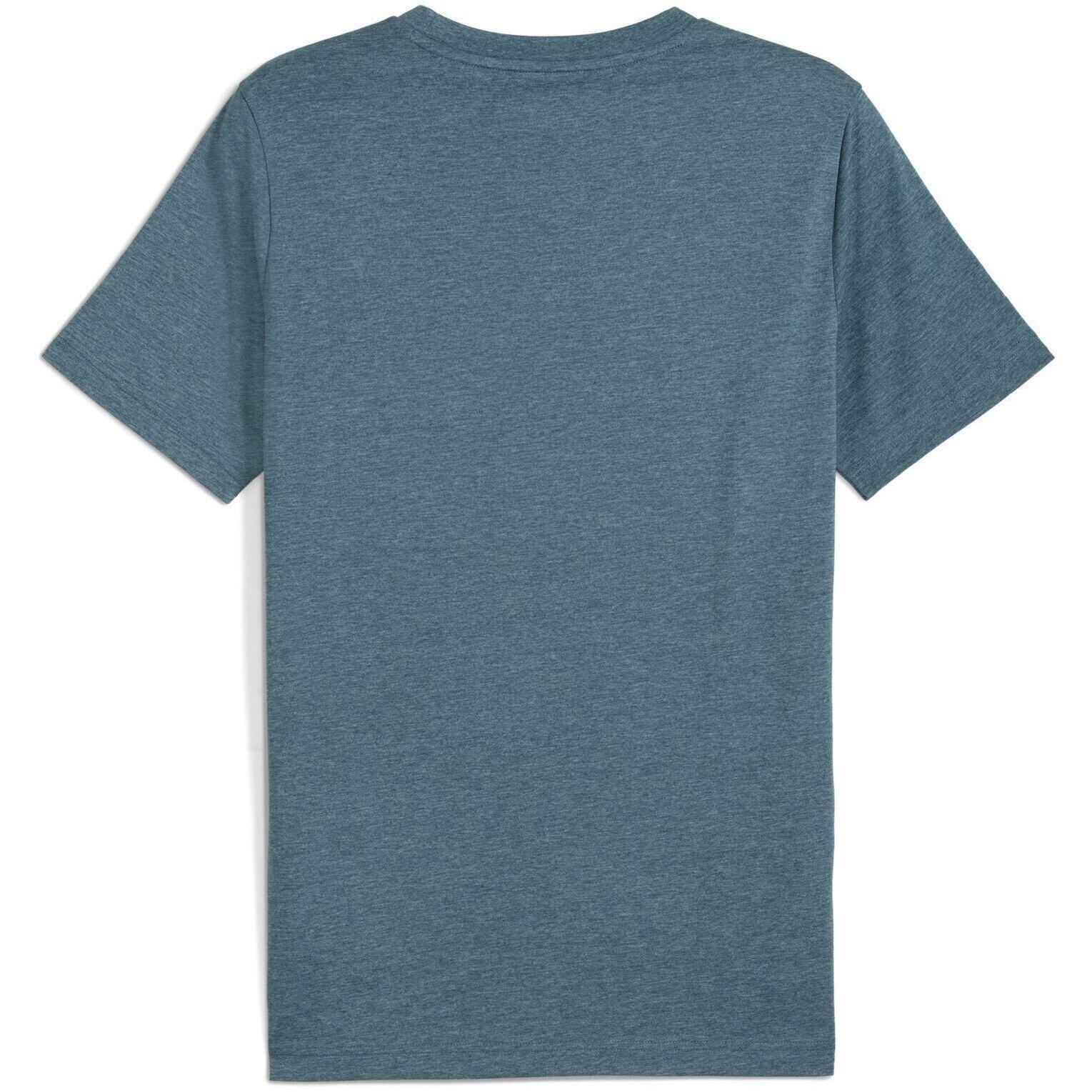 T-shirt Puma Ess No. 1 Logo Heather Tee S, Bleu, Hommes 2/2