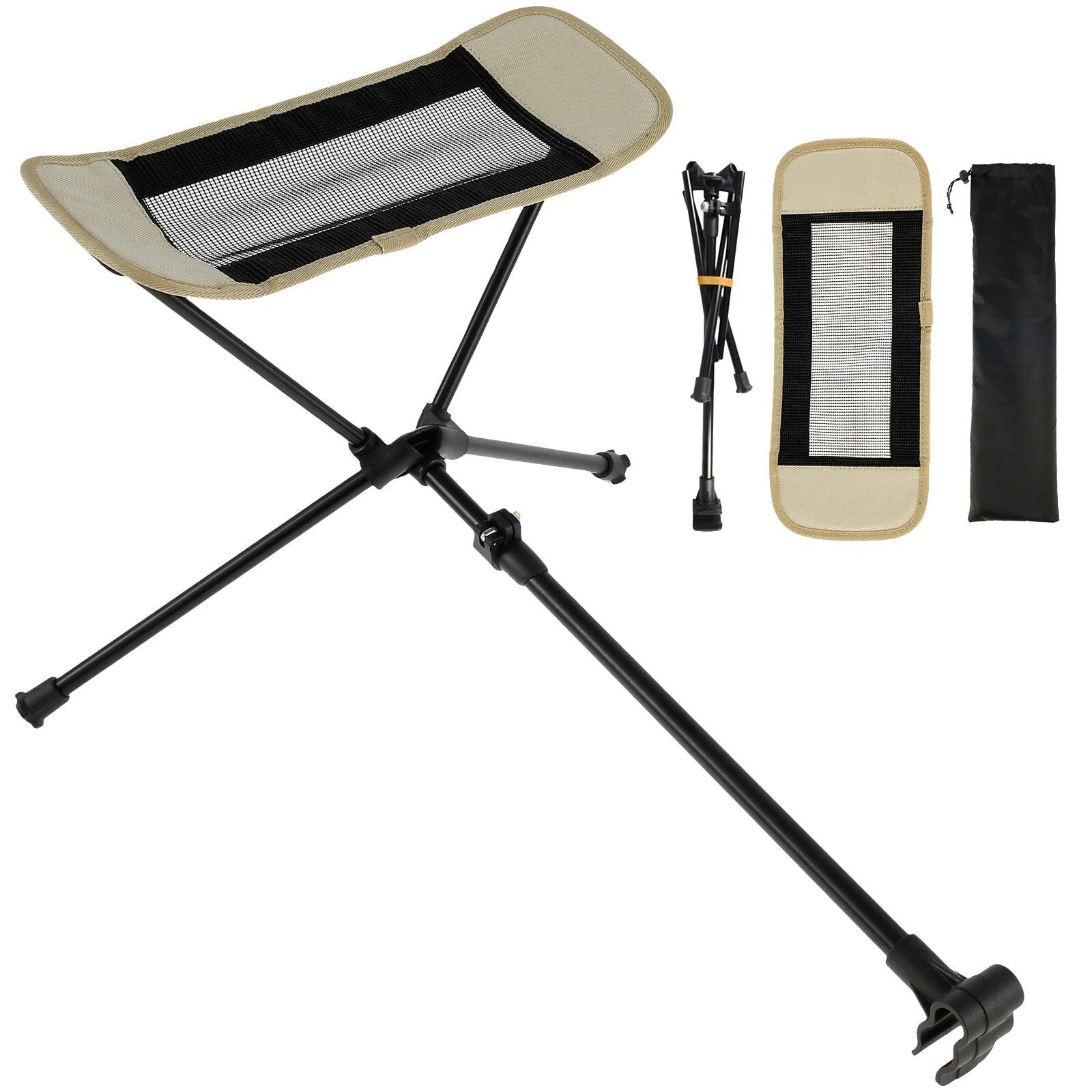 NNEOBA Portable Folding Chair Footrest Khaki