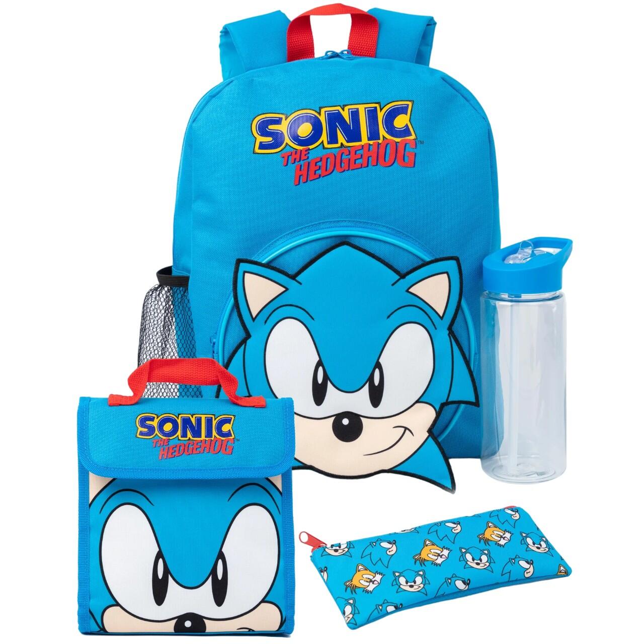 Sonic The Hedgehog Logo Backpack Set