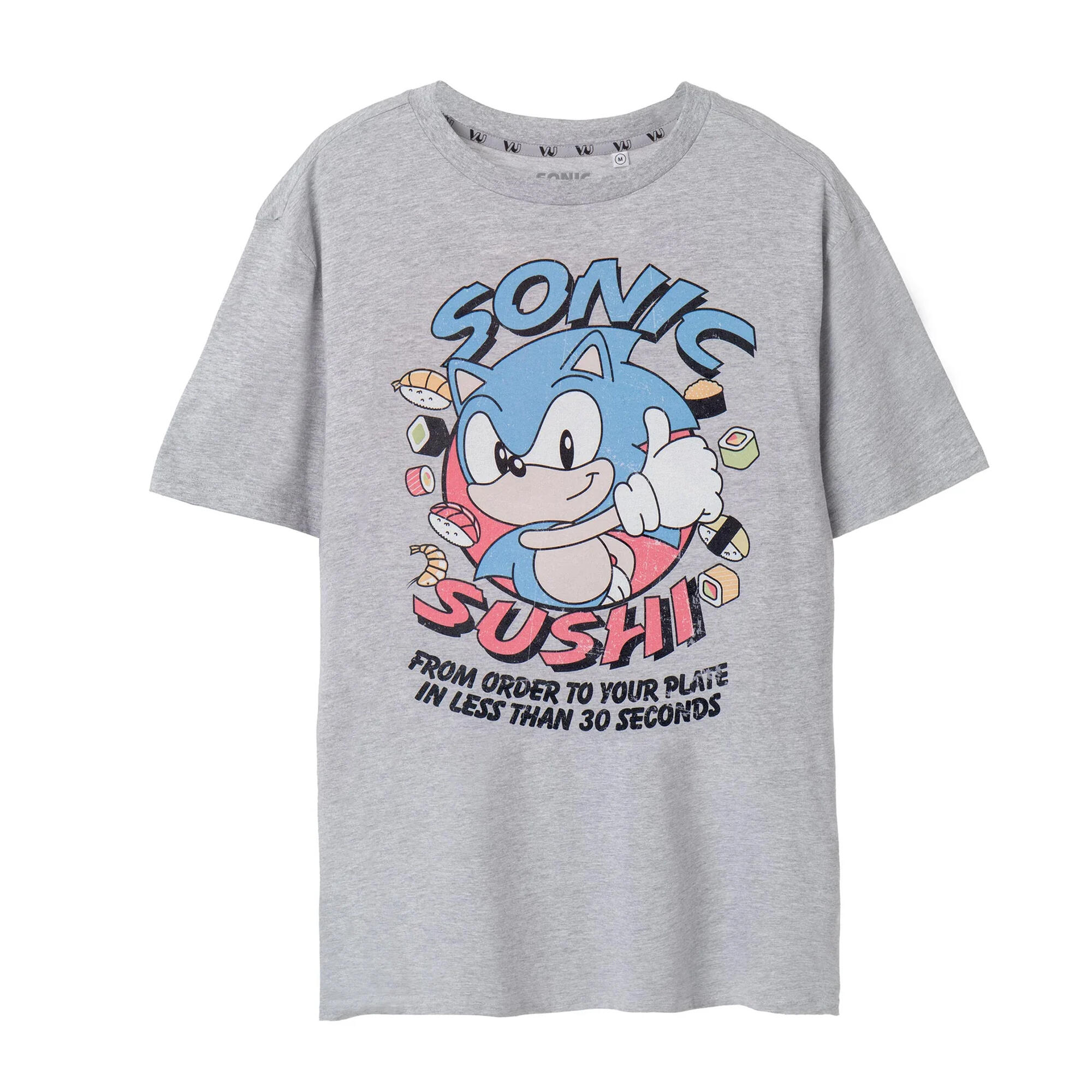 Sonic The Hedgehog Mens Sushi Short-Sleeved T-Shirt