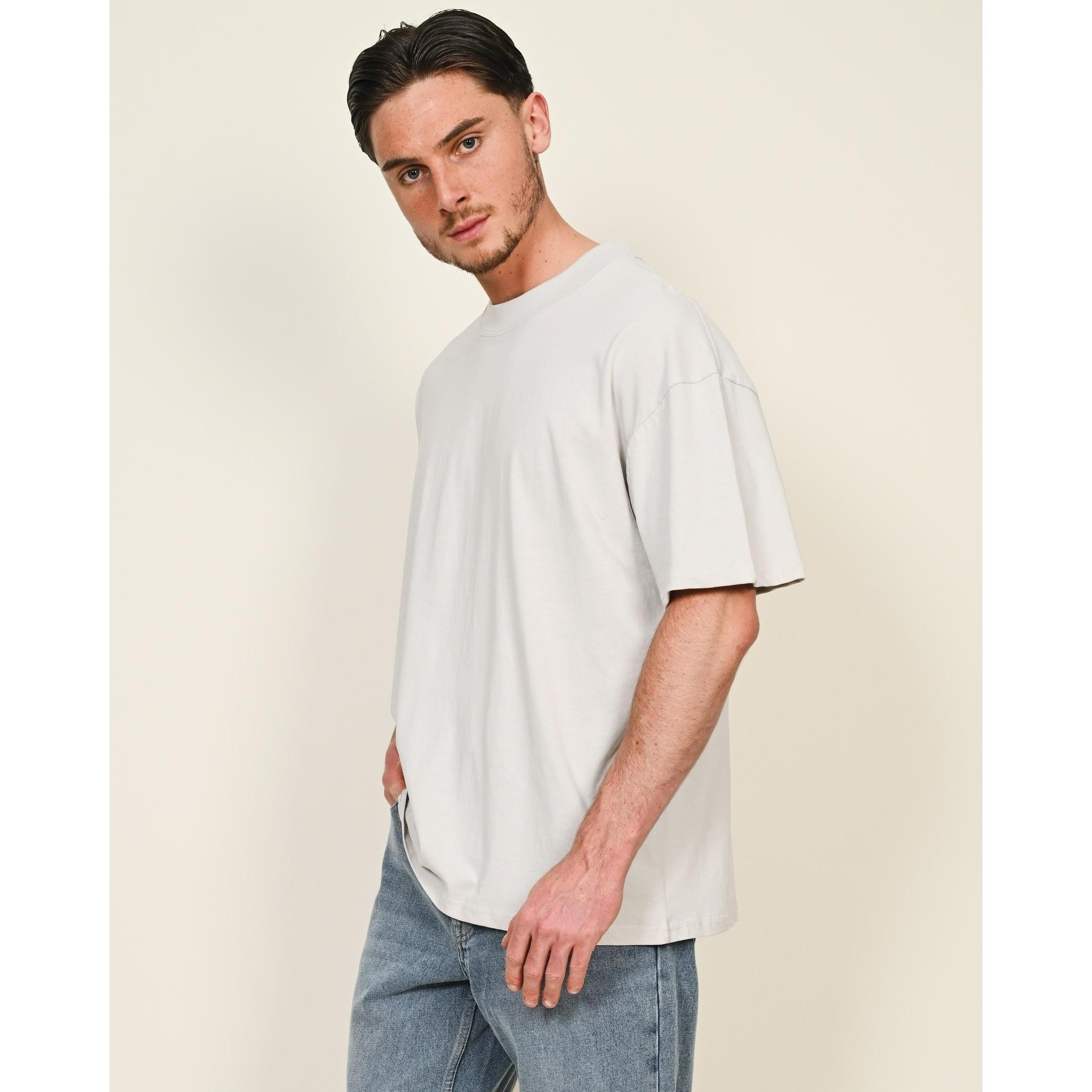 Casual Classics Unisex Adult Combed Ringspun Cotton Extended Neckline Oversized