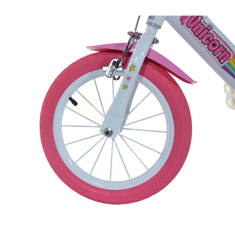 Bicicleta de Menina 14 polegadas Unicorn 4-6 anos