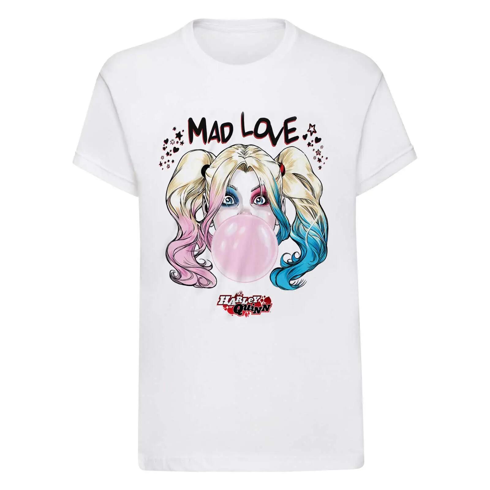 Batman Unisex Adult Mad Love Harley Quinn T-Shirt