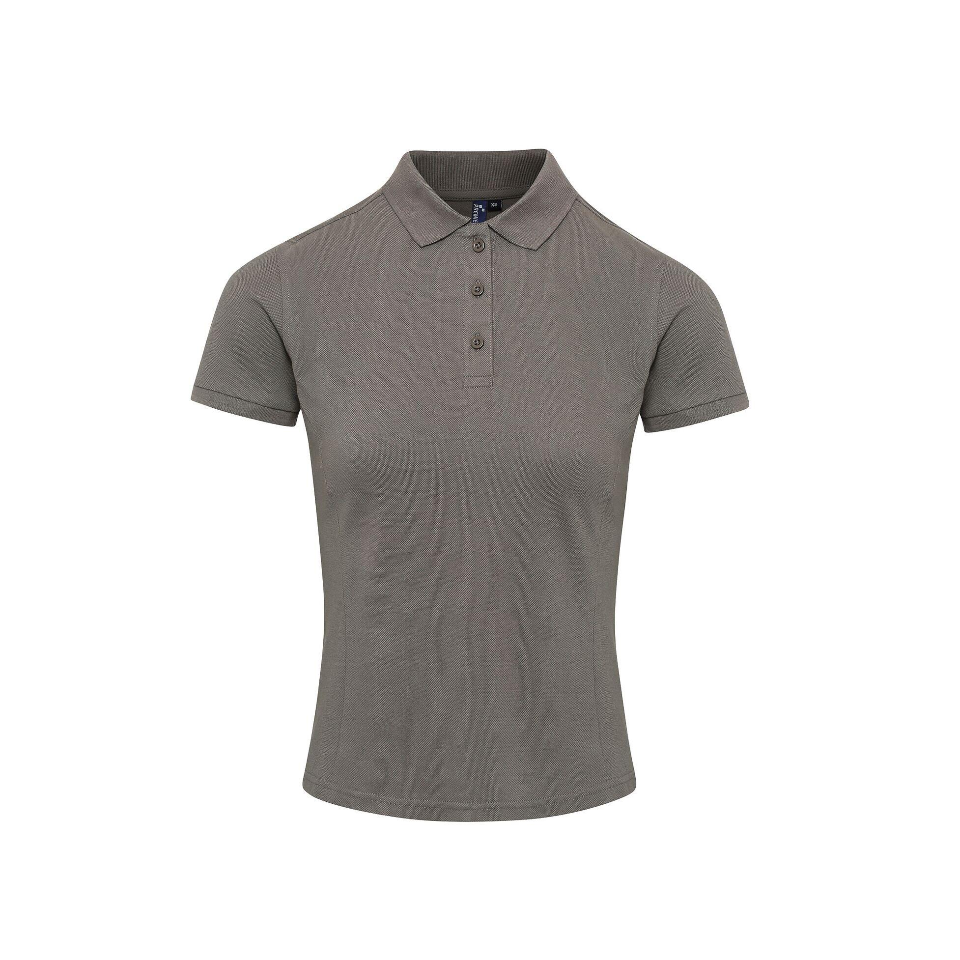 Premier Womens/Ladies Coolchecker Plus Piqu Polo With CoolPlus
