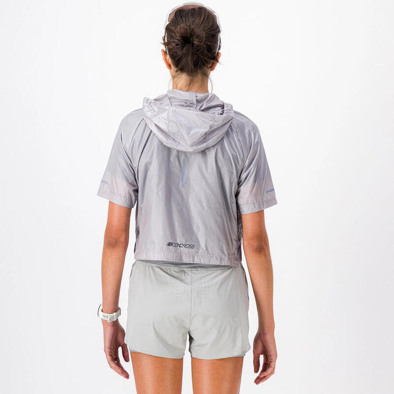 Jachetă scurtă de damă pentru alergare VENTIL WINDBREAKER