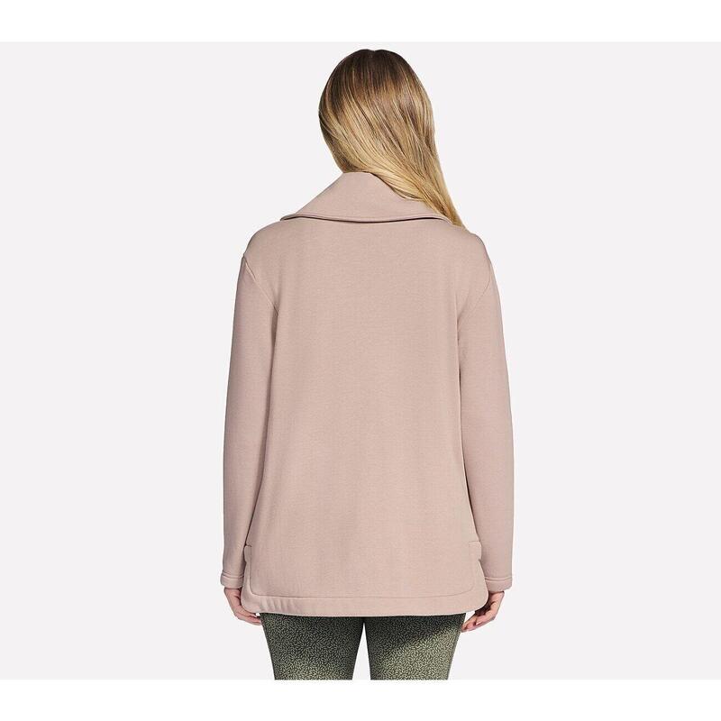 Geaca femei Skechers GO SNUGGLE Tunic Full Zip Jacket, Roz