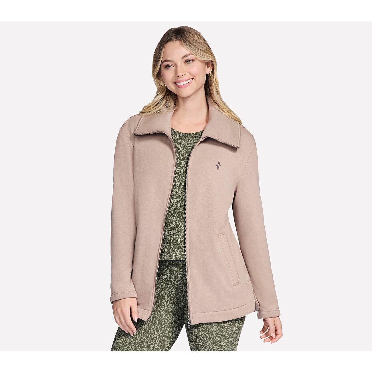 Veste Skechers GO SNUGGLE Tunic Full Zip Jacket, Rose, Femmes 4/5