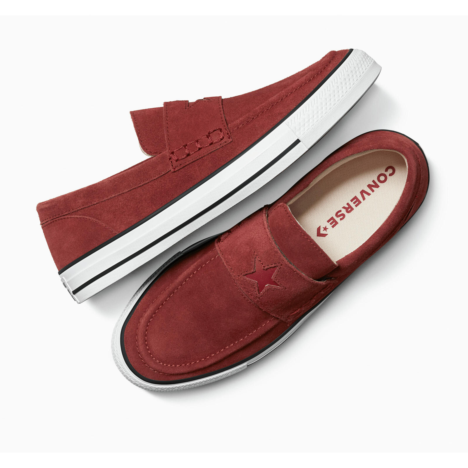 Scarpe da ginnastica Converse Chuck Taylor All Star Loafer, Rosso, Unisex 3/5