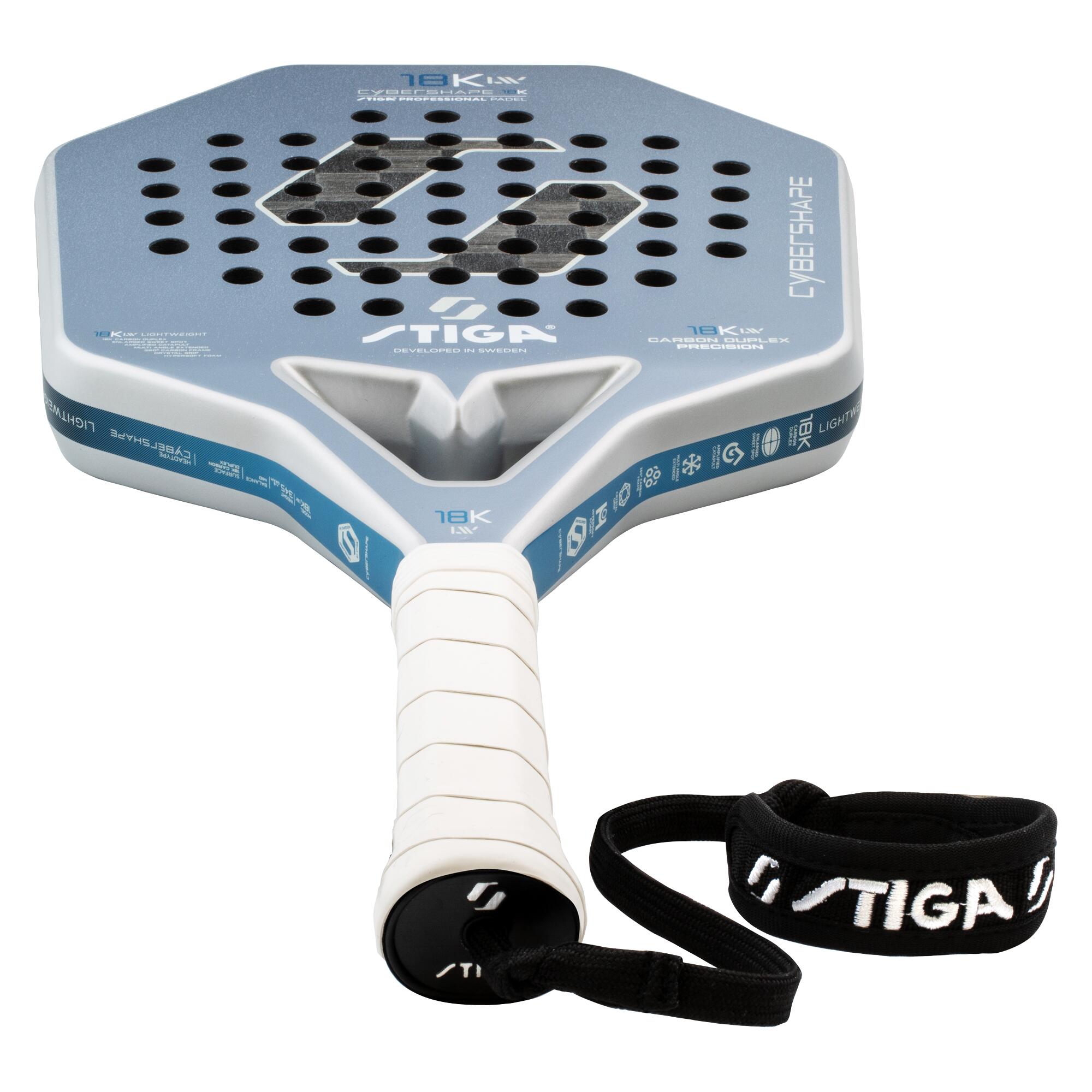 STIGA Raquete Padel 18K LW 2 Cybershape 6/6