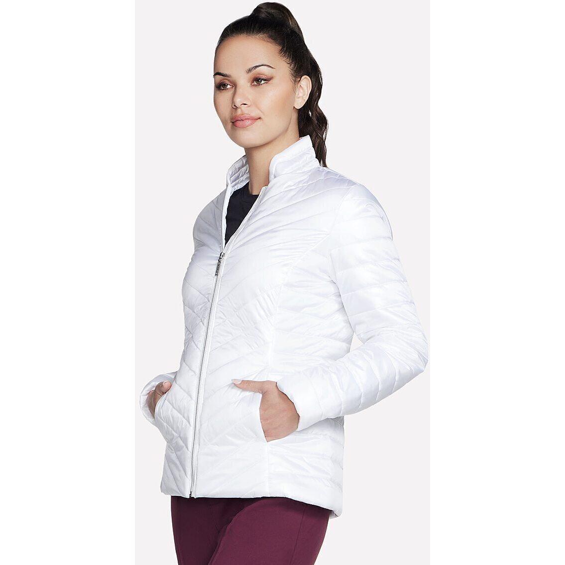 Veste Skechers Goshield Shine Jacket, Blanc, Femmes 3/5