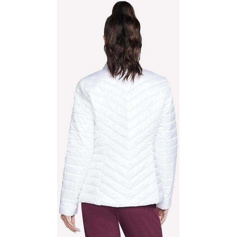 Geaca femei Skechers Goshield Shine Jacket, Alb