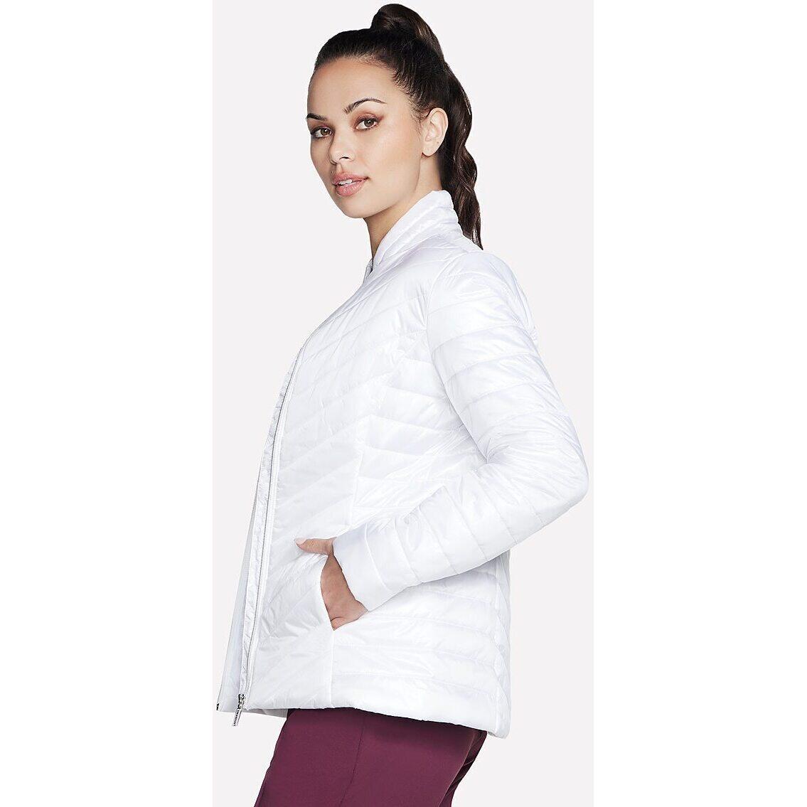 Veste Skechers Goshield Shine Jacket, Blanc, Femmes 5/5