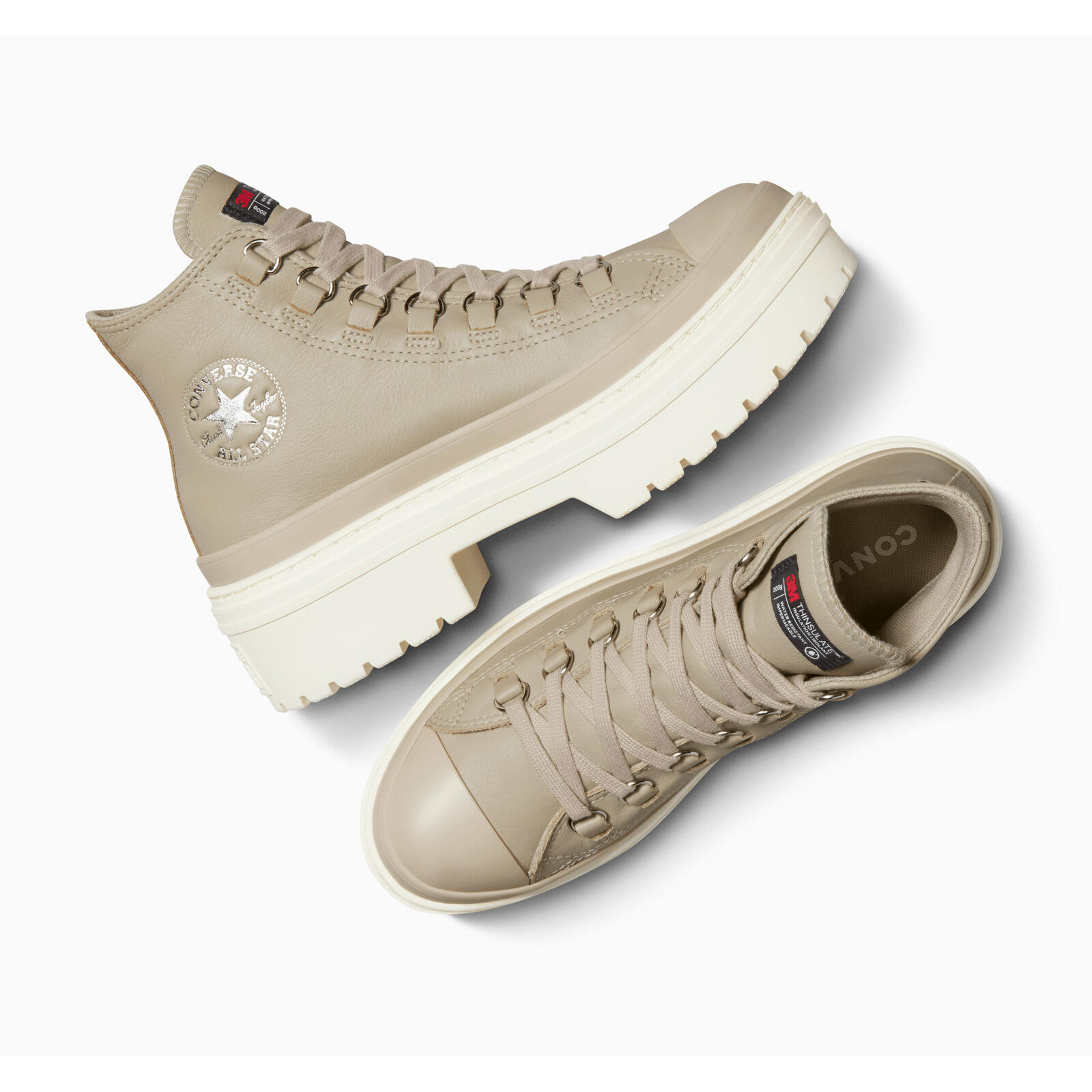Baskets Converse Chuck Taylor All Star Lugged Heel, Beige, Femmes 2/5