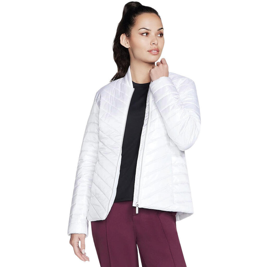 Jacket Skechers Goshield Shine Jacket, White, Women