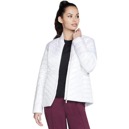 Jacke Skechers Goshield Shine Jacket, Weiß, Damen