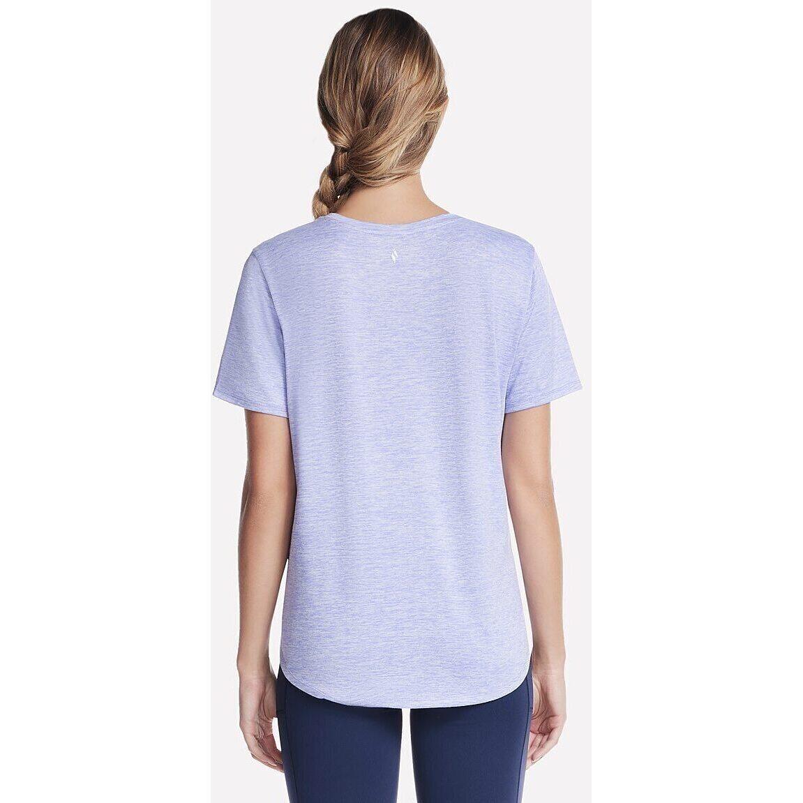 T-shirt Skechers GODRI SWIFT TEE, Bleu, Femmes 2/4