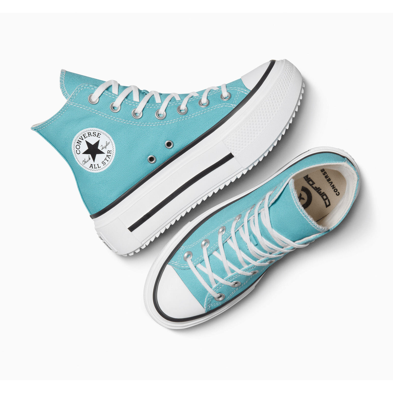 Baskets Converse Chuck Tlr As Lift Double Stack, Bleu, Femmes 3/5