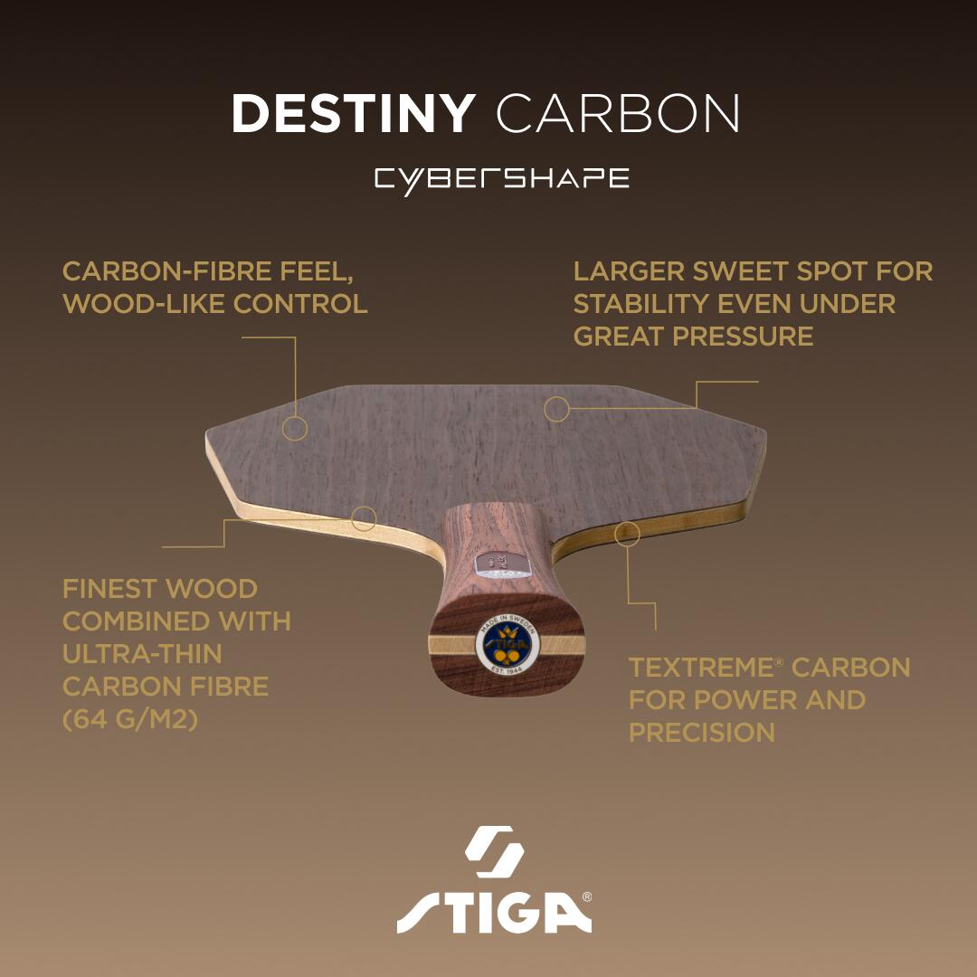 STIGA Legno ping pong Destiny Carbon Cybershape - Classic 6/6