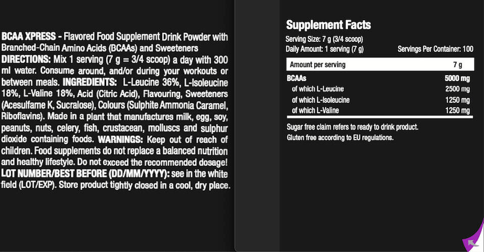BCAA XPRESS (700g) 3/3