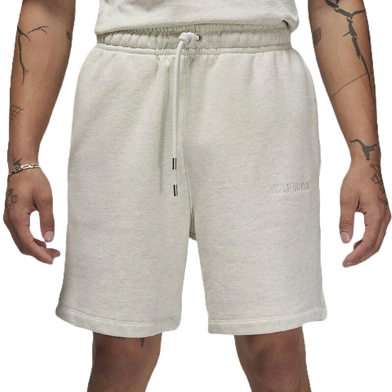 Szorty Jordan Men Wordmark Fleece Short Oatmeal Heather, Mężczyźni
