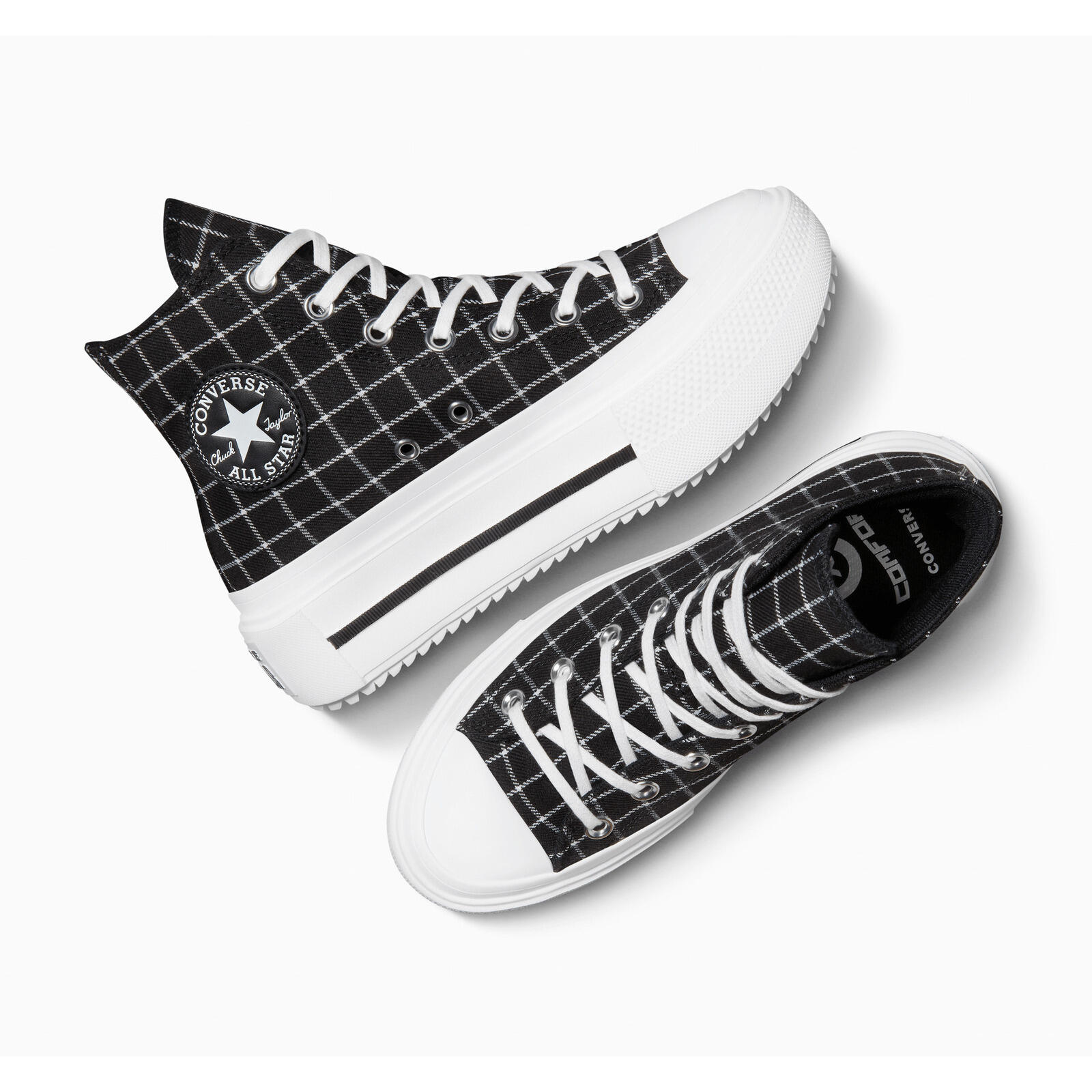 Baskets Converse Chuck Tlr As Lift Double Stack, Noir, Femmes 2/5
