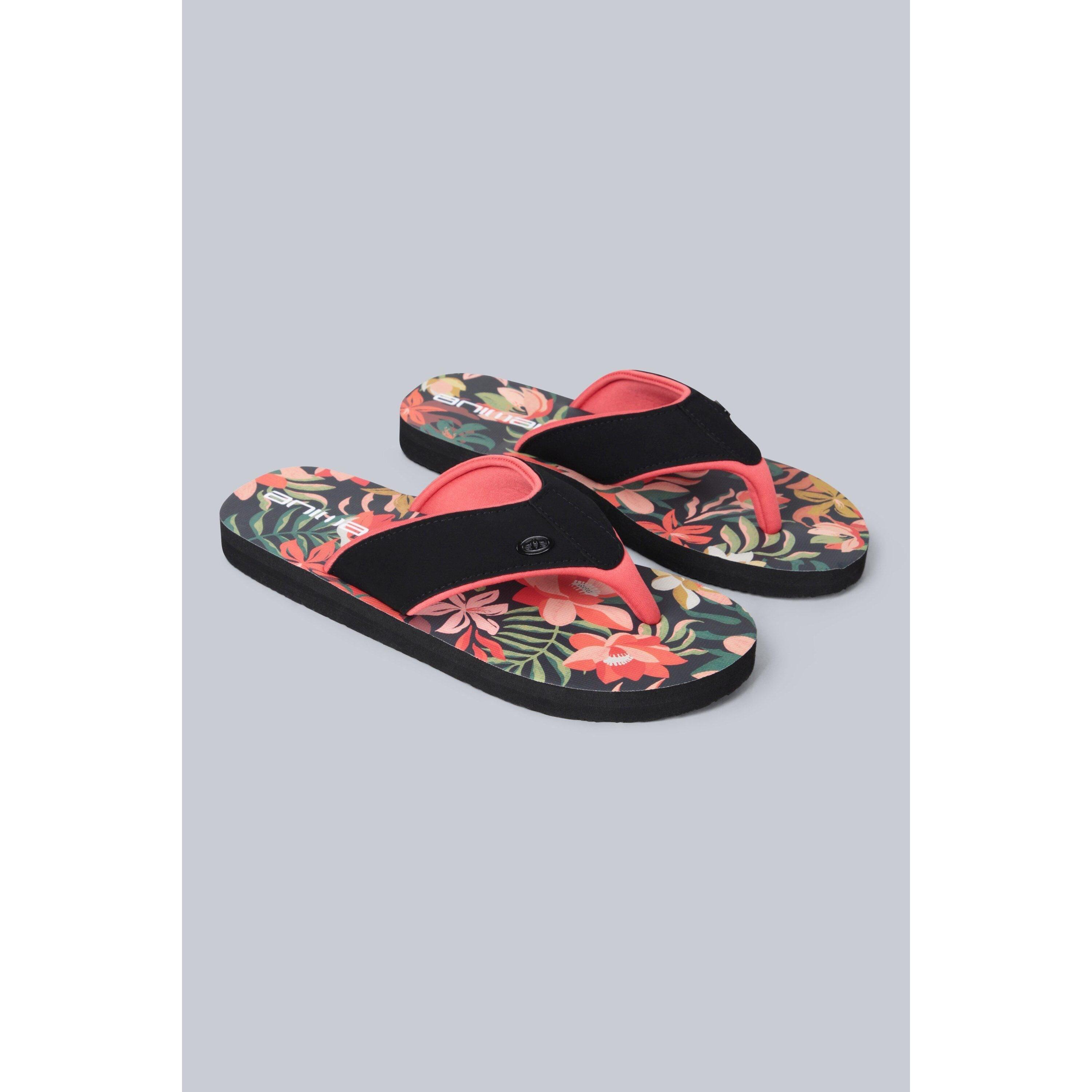 Animal Womens/Ladies Leaf Print Recycled Flip Flops