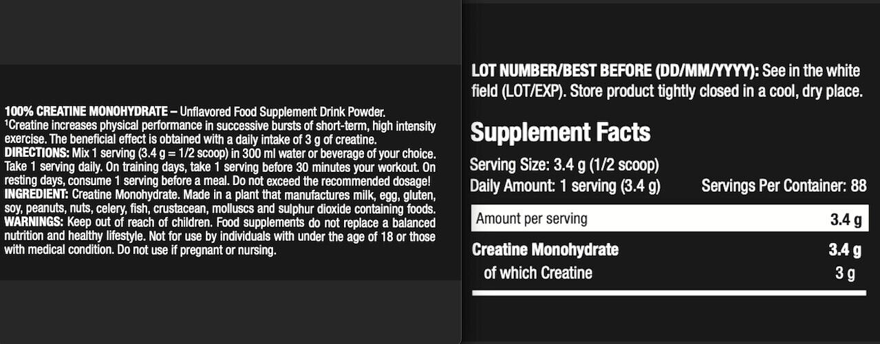 Creatine Monohydraat - 300g Scitec Nutrition 3/6