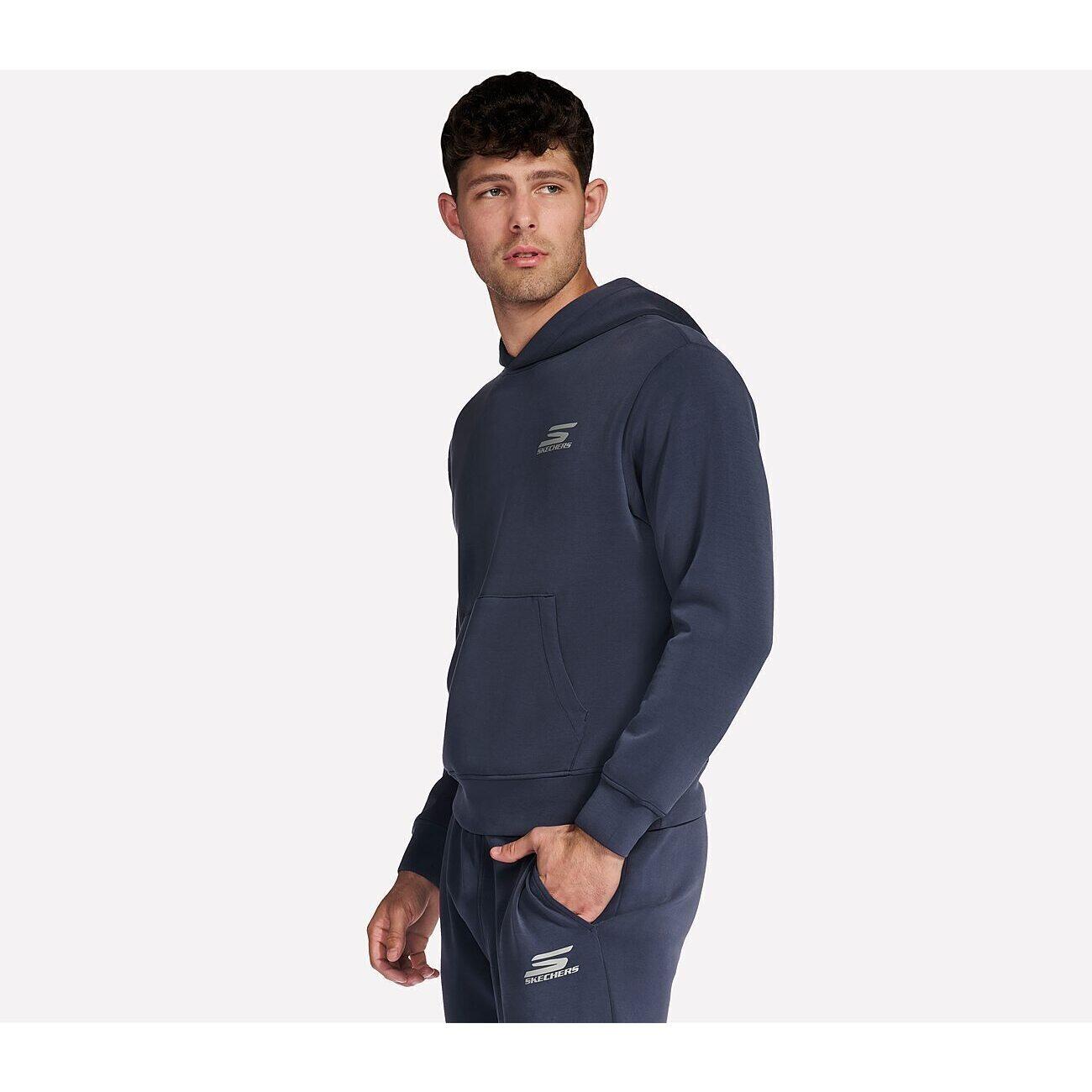 Capot Skechers SKECHCLOUD Elevate Hoodie, Bleu, Hommes 3/4