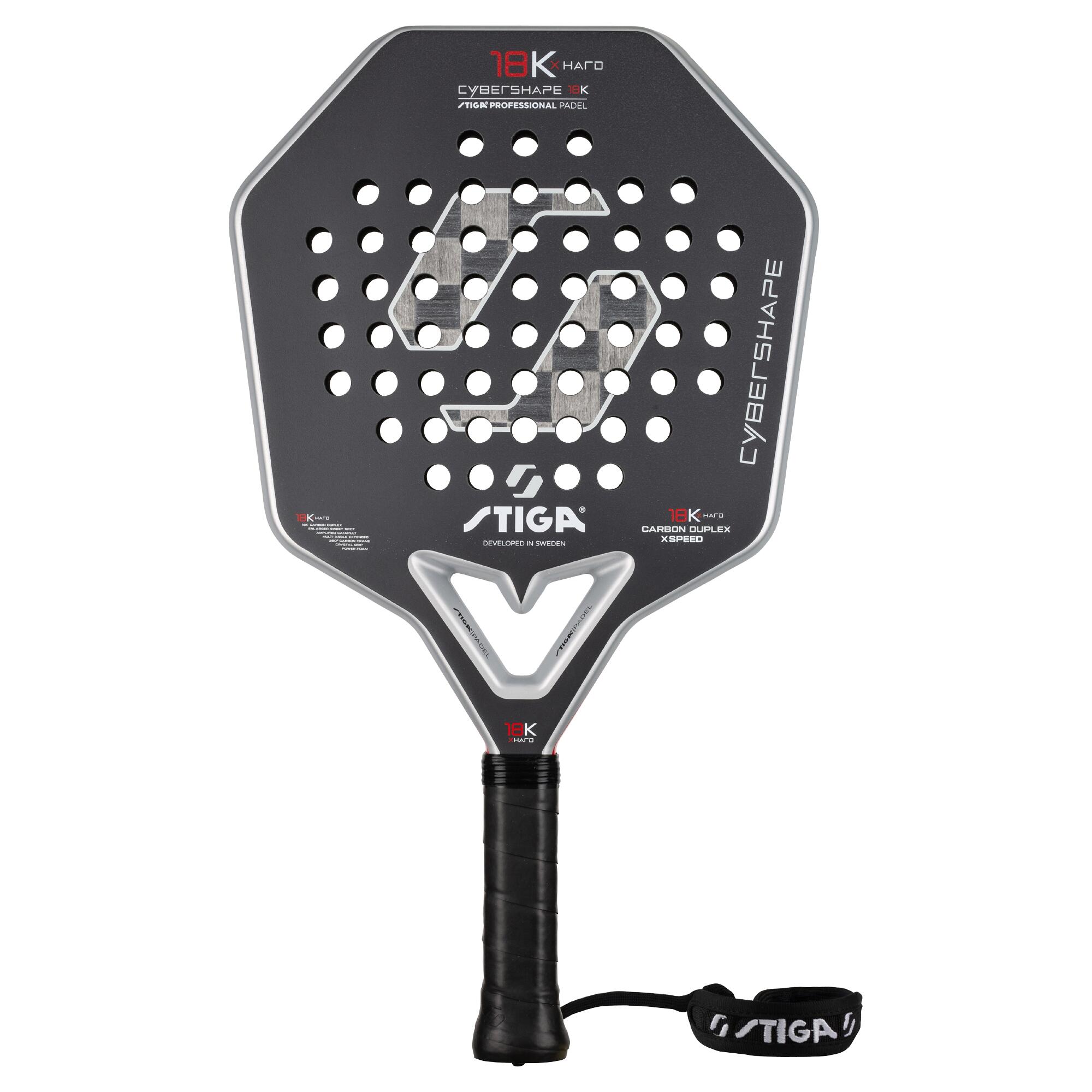 STIGA Raqueta de pádel 18K X Hard Cybershape 4/6