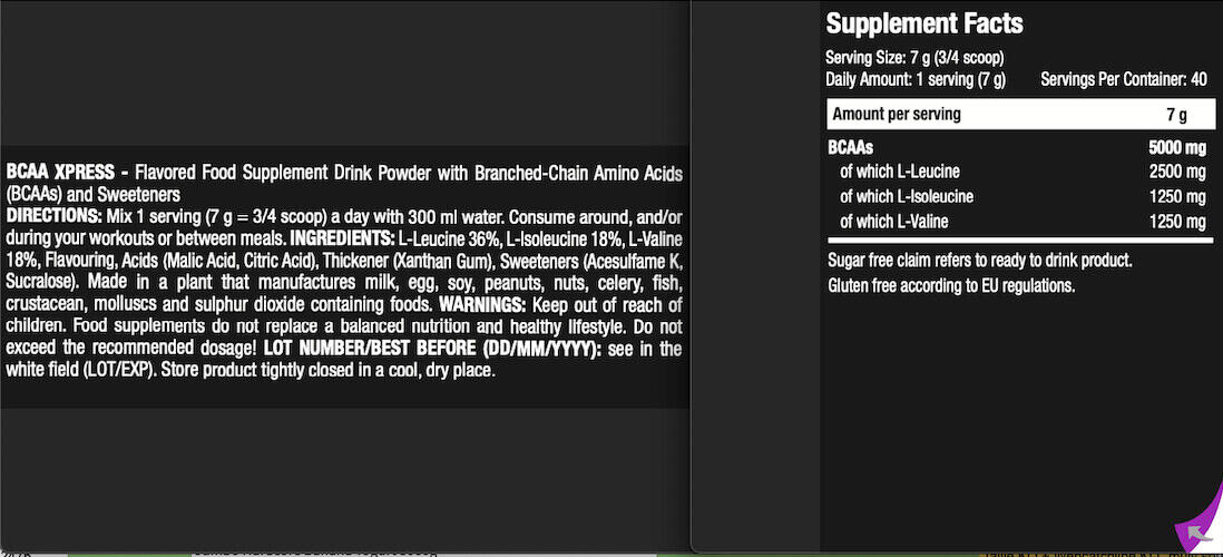 BCAA en poudre - BCAA Xpress - Poire 3/3