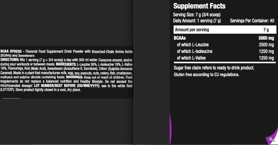 BCAA en poudre - BCAA Xpress - Cola-Citron Vert 3/3