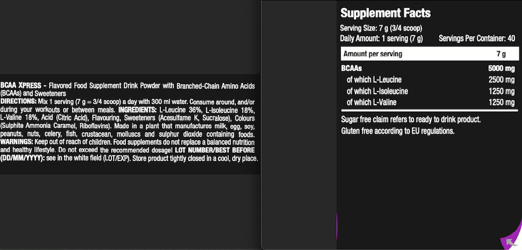 BCAA in polvere - BCAA Xpress - Mela 3/3