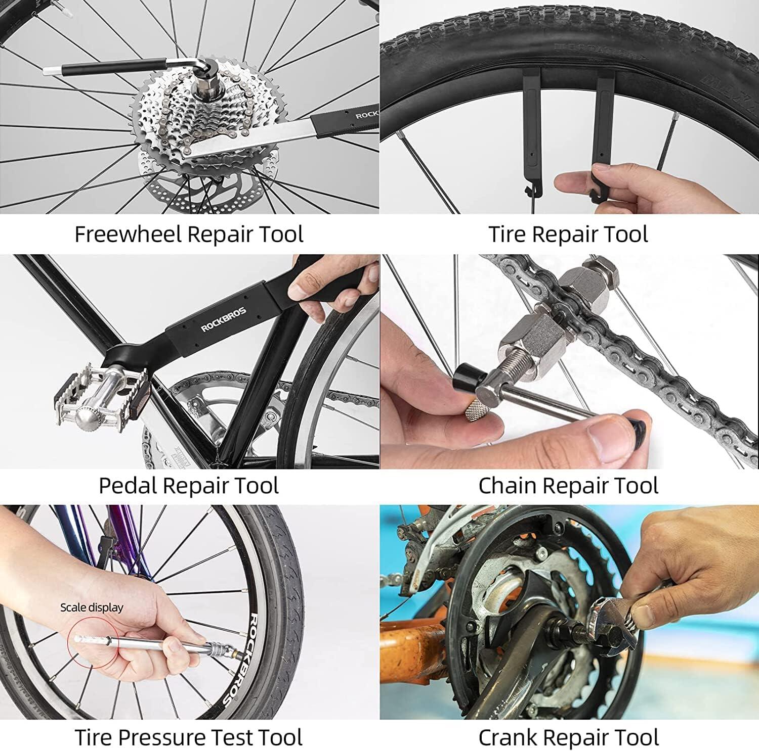 Kit de Réparation pour Vélo, 44 en 1 5/6