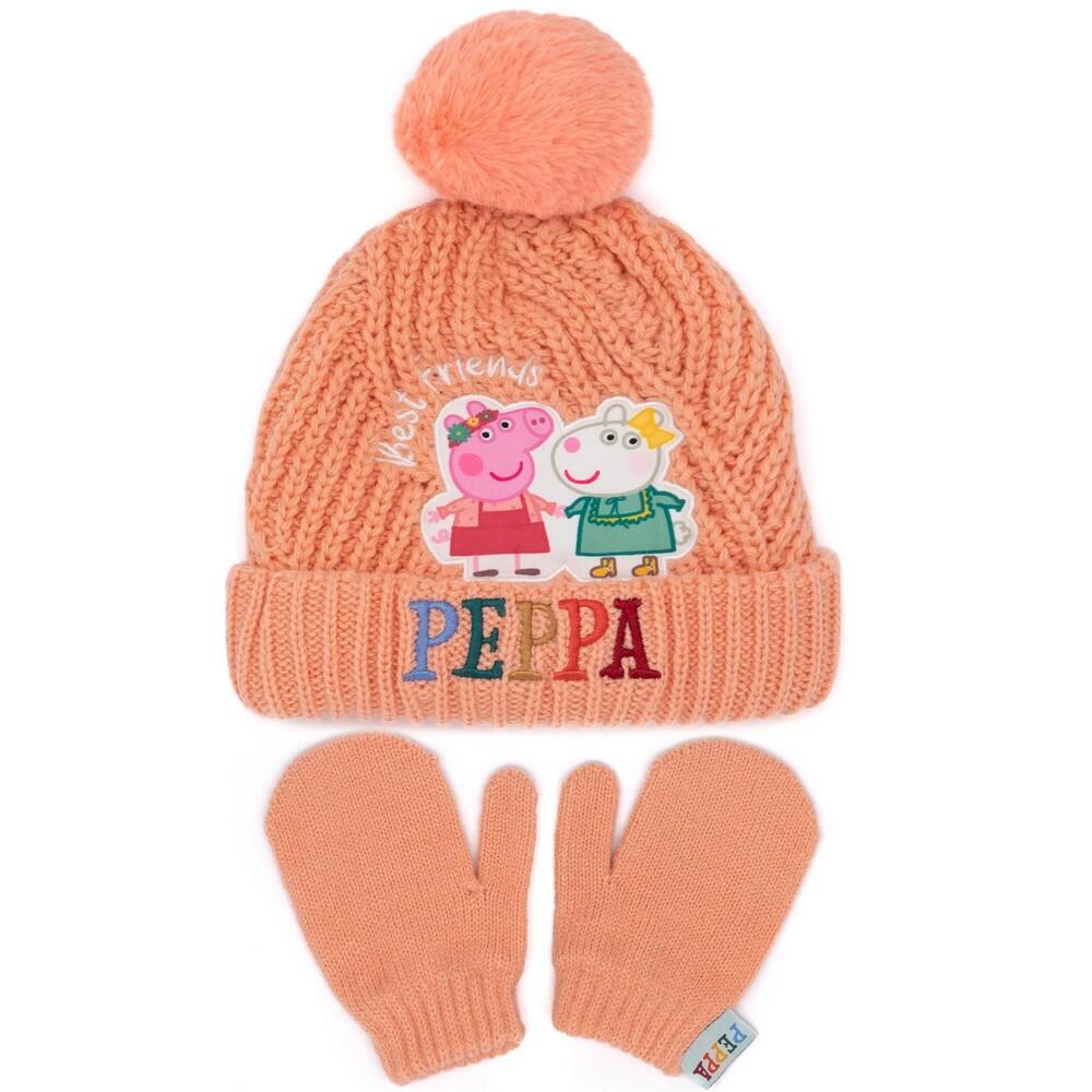 Peppa Pig Childrens/Kids Hat And Gloves Set