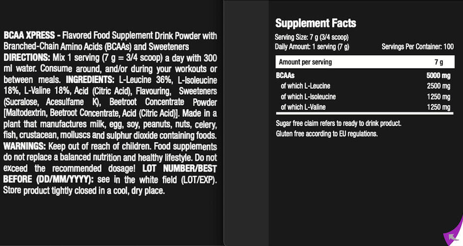 BCAA XPRESS (700g) 3/3