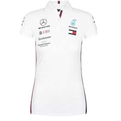 T-shirt mercedes mapm rp polo, wit, dames