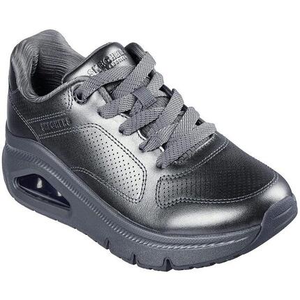 Zapatillas Skechers Uno Icon - Lustrous Air, Gris, Mujer