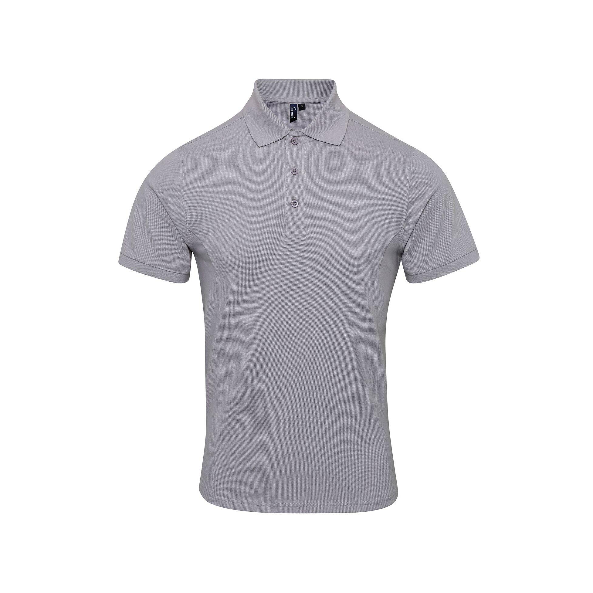 Premier Mens Coolchecker Plus Pique Polo With CoolPlus