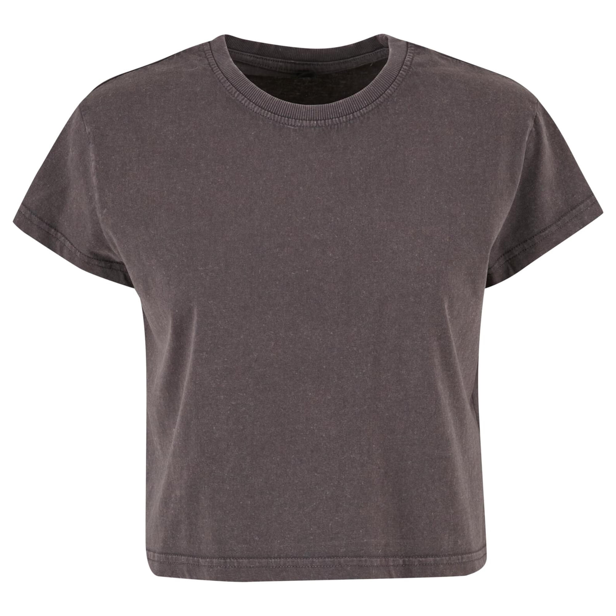 Build Your Brand Womens/Ladies Vintage Cropped T-Shirt