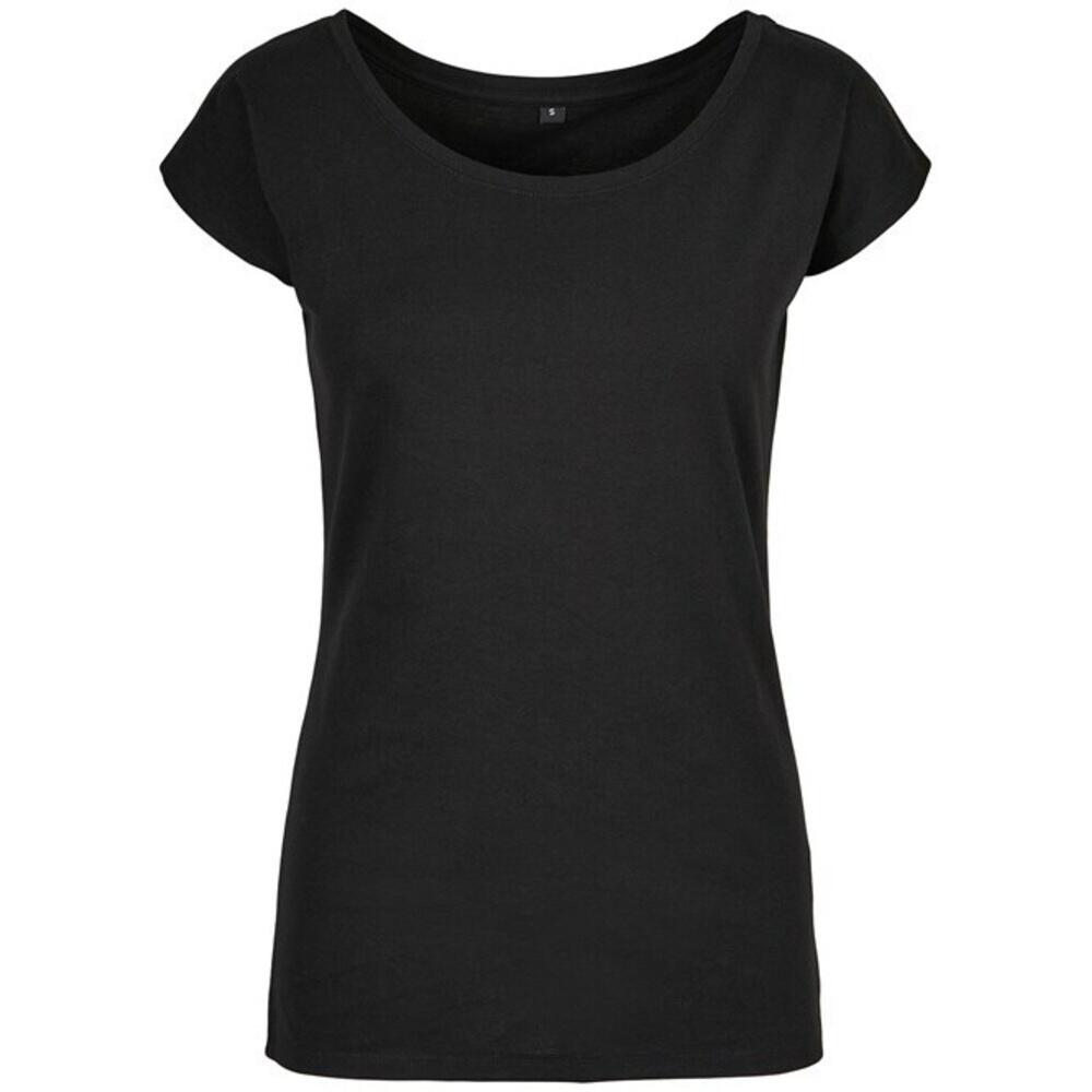 Build Your Brand Womens/Ladies Wide Neck T-Shirt