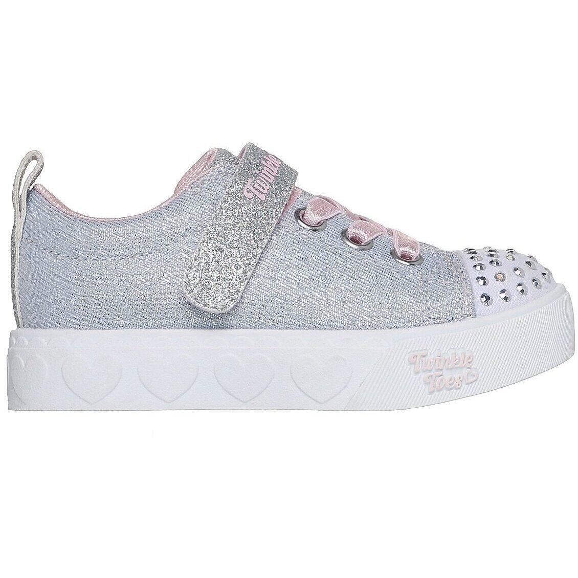 Baskets Skechers Heart Steps - Shimmer Sweetie, Gris, Enfants 3/5